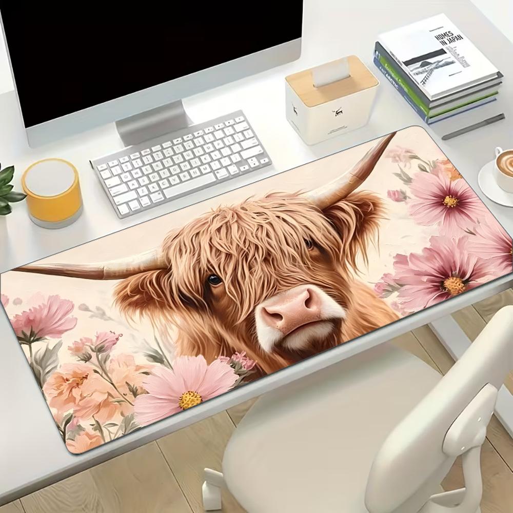 Cow Mat Rubber - Tappetino da scrivania grande Highland Cow