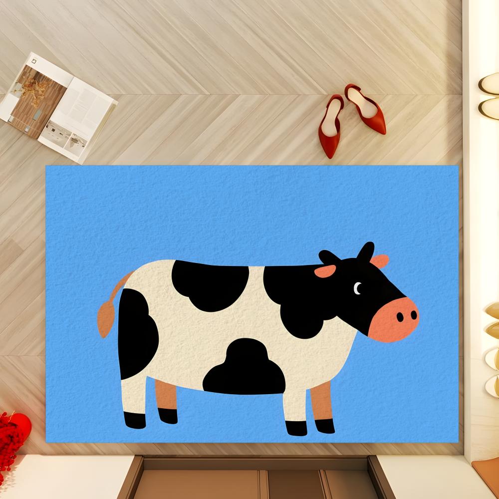 Cow Mat Rubber - Tappetino da bagno in terra diatomacea,