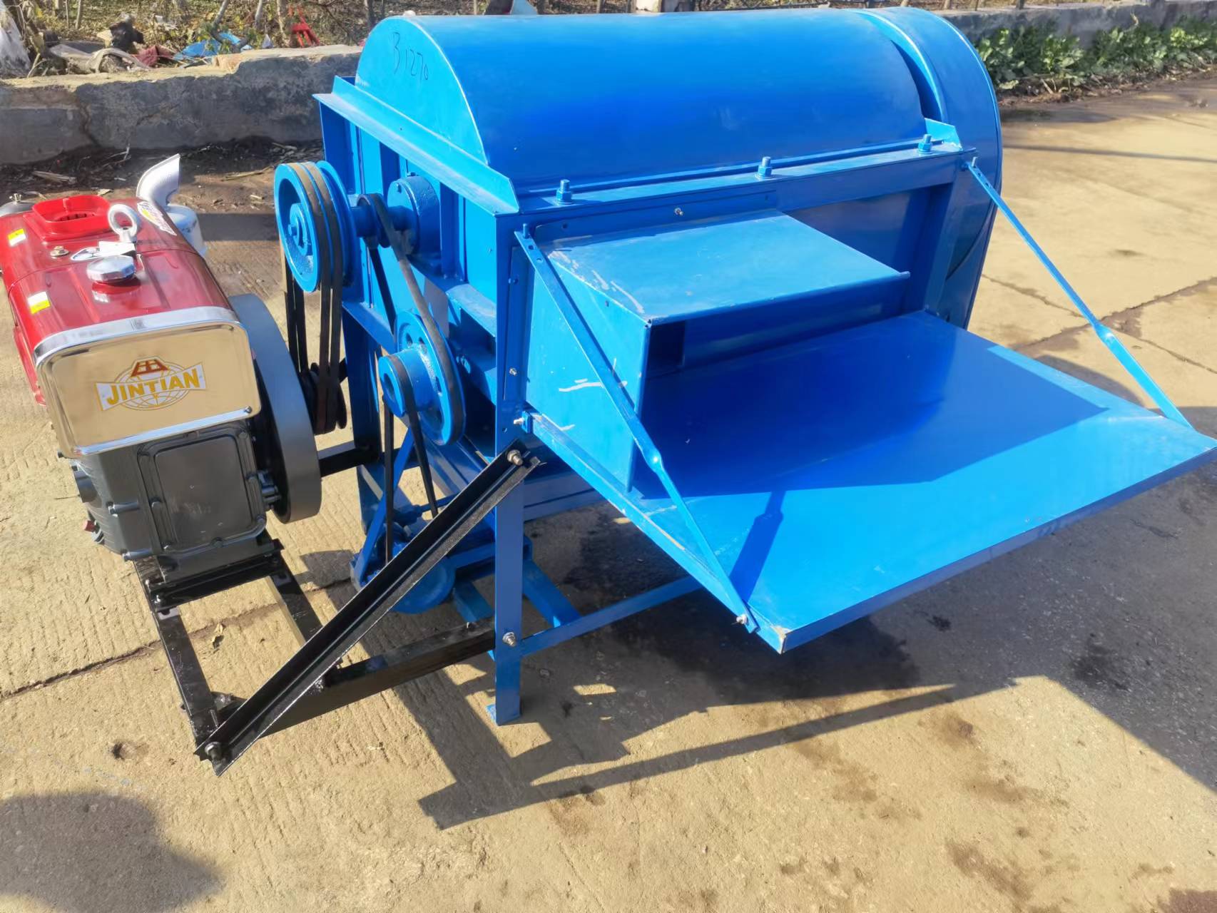 Trebbiatrice mobile su ruote c - Rice Thresher Machine recensione e prezzo